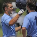 Springdale Har-Ber’s Preston Cash celebrates a home run against Fayetteville on Tuesday in Bulldog S...