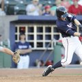Northwest Arkansas’ Chris McConnell drives the ball during the game against Springfield during Thurs...