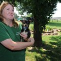 Kim Ross, secretary and treasurer of Lone Pine Ranch Animal Shelter in Centerton, talks Wednesday ab...
