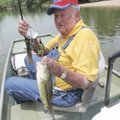 J.D. Fletcher caught this Kings River largemouth bass with a buzz bait.