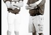 Gravette football coach Bill Harrelson, right, and player Travis Eden will pair up again tonight.
