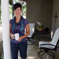 Jody Dilday of the Single Parent Scholarship Fund of Northwest Arkansas explains why her front porch...