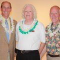 Walton Arts Center Chief Executive Officer Peter Lane, left, and Volunteer Coordinator Mel Phillips,...