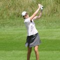 Fayetteville’s Olivia Lavy watches her approach on No. 11 during Tuesday’s play in the AJGA Rolex To...