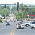  Traffic passes through the intersection of Garland Avenue and Wedington Drive on Friday in Fayettev...