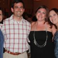 Jackson L. Graves Foundation co-founders Angie and James Graves, from left, visit with Kristin Evans...