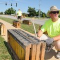 Chris Jamison, right, with Stellar Fireworks of Wichita, Kan., talks about what it takes to prepare ...