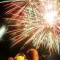 Pyrotechnicians fire off a display June 18 at Arvest Ballpark in Springdale. Hours of preparation ar...