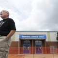 Central Junior High School principal Darrell Watts talks Wednesday about the renovation project at t...