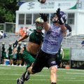 Fayetteville’s Colby Jordan catches the ball for a touchdown against Greene County Tech during the S...
