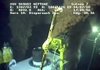 Oil has stopped flowing from the center valve of BP’s new cap during testing Wednesday but spews through a smaller valve and below in this video image from BP.