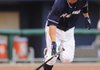 Northwest Arkansas third baseman Jamie Romak heads for first base during the first inning of Thursday’s game against Springfield in Arvest Ballpark in Springdale. The game was postponed by rain in the fourth inning and is rescheduled as part of a 5:05 p.m. doubleheader today.
