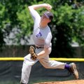 Fayetteville’s Chris Keaton pitches against Bentonville in the third inning Saturday in the Northwes...