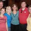 Youth Bridge Executive Director Scott Linebaugh, from left, Whitney Linebaugh, Stephanie Beadle, Kim...