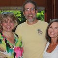 Youth Bridge supporters Denise and Hershey Garner, from left, and Debbie Walker enjoy Breakfast Boog...