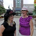 Shannon Langston, right, and Kim Moore are co-chairwomen of the Aug. 7 Mad Hatter’s Ball at Fayettev...