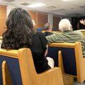 Benton County Judge Dave Bisbee meets with the county’s city mayors on the Benton County telephone e...
