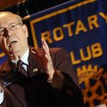 Rotary International President Ray Klinginsmith talks Thursday about his group’s worldwide efforts t...