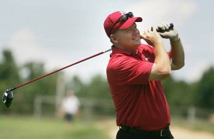 After a good day on the golf course at Paradise Valley Country Club, Arkansas Coach Bobby Petrino proclaimed himself tired of talking and ready for practice to start.