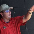  Roger Clemens looks on from the dugout as the Houston Heat play Thursday in the Premier Baseball Na...