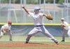 Northwest Arkansas’ Jacob Lee pitches in Thursday’s game against Rawlings Wheeler of St. Louis during the Premier Baseball National Sophomore Championship at Tyson Sports Complex in Springdale.
