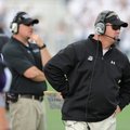 Fayetteville coach Daryl Patton watches from the sideline during the Purple Dogs’ 50-49 win over Spr...