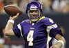 Citing an injured left ankle that hasn’t responded after surgery and rehab, Brett Favre has told several teammates through text messages that he will not return to the Minnesota Vikings this year.