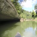 Bluffs unfold along the War Eagle River during a short but sweet 2.5-mile float trip that begins at ...