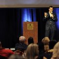 Rancic gives the keynote speech at the NWA Business Conference and Expo at the John Q. Hammons Cente...