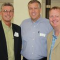 United Way 2010 Campaign Chairman Rich Kley, from right, Co-chairman Shawn Walker and Donnie Smith v...