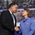 U.S. Rep. John Boozman, Republican candidate for U.S. Senate, left, and U.S. Sen. Blanche Lincoln, D...