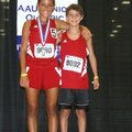 Maggie Montoya, left, and Justin Mitchell competed in the AAU Junior Olympic Nationals in Track and ...