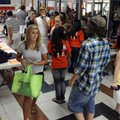 Students and parents walk through the halls of Southwest Junior High after picking up their schedule...