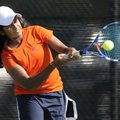  Rogers Heritage No. 1 girls player Pratheepa Ravikumar returns the ball in her singles match Thursd...