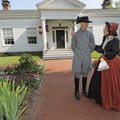 Washington County Historical Society living history actors Joe Guinn, right, and her grandson Grant ...