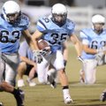  Springdale Har-Ber’s Tucker Lee runs the ball during an intraquad scrimmage in Jarrell Williams Bul...