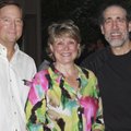 Hosts Hershey and Denise Garner, from right, welcome TheaterSquared board president Bob Kohler and t...