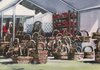 This watercolor by Martha E. Clayton Lee illustrates what festivalgoers can expect this weekend at the Prairie Grove Clothesline Fair.