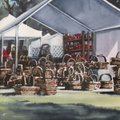 This watercolor by Martha E. Clayton Lee illustrates what festivalgoers can expect this weekend at t...