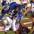 Bryant’s Stephen Clark bursts into the end zone against Benton on Sept. 3.