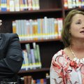 Sandy Wright, right, Har-Ber High School girls basketball coach, speaks Tuesday about her relationsh...