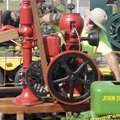 Lynn Barnica makes an adjustment Friday to the oiling mechanism on a 1923 Monitor pump engine at Tir...