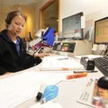 Erin North, a dispatcher for Central Emergency Medical Service for the past eight years, works Thurs...