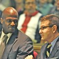 Ricky Ray Anderson talks today with his attorney, Ray Niblock. Anderson faces the death penalty if h...