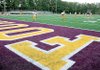  Fountain Lake football players practice on their new field on Tuesday.
