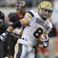 Shiloh Christian’s wide reciever Zann Jones runs for a touchdown in the second quarter against Eules...
