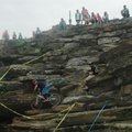The trials competition during the Northwest Arkansas Mountain Bike Championship at Devil’s Den State...