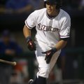 Northwest Arkansas’ Nick Van Stratten tosses his bat aside after being walked during Game 2 of the T...