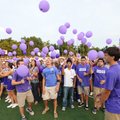 RELEASED REMEMBRANCE - Fayetteville High School senior students release balloons Friday before the s...