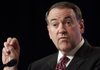 In this Sept. 17, 2010 file photo, former Arkansas Gov. Mike Huckabee speaks to the Values Voter Summit held by the Family Research Council Action in Washington on Friday, September 17, 2010.